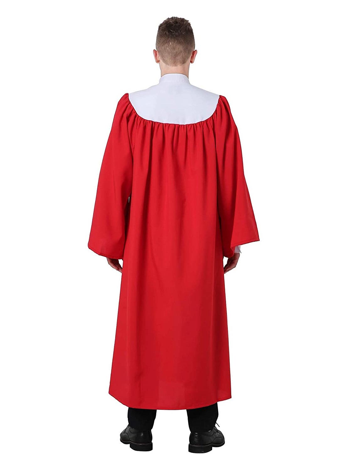 Unisex Remembrance Confirmation Robes with Embroidered Red Holy Dove