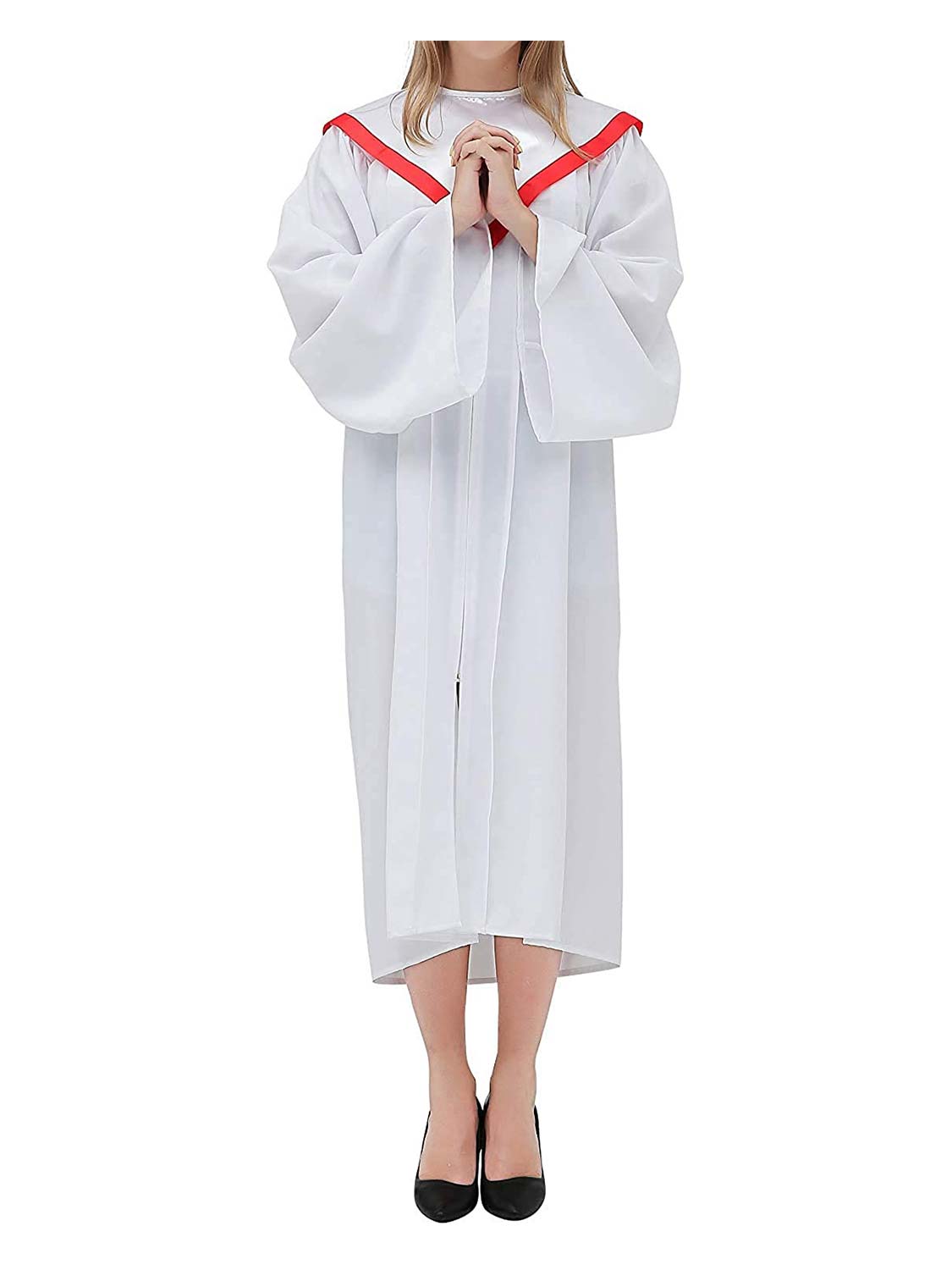 Confirmation V Shape Stole Embroidered with Red Dove