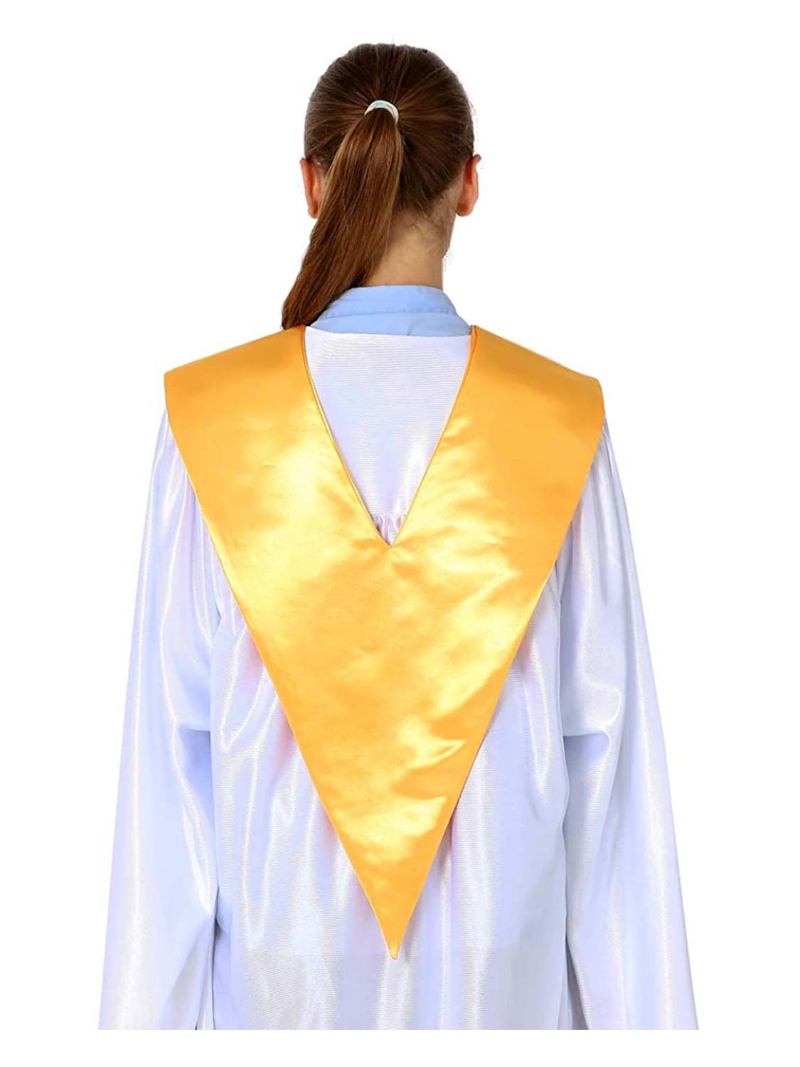 Unisex V Shape Satin Choir Stole for Adults