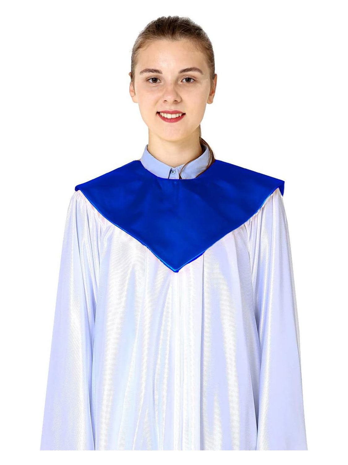 Unisex V Shape Satin Choir Stole for Adults