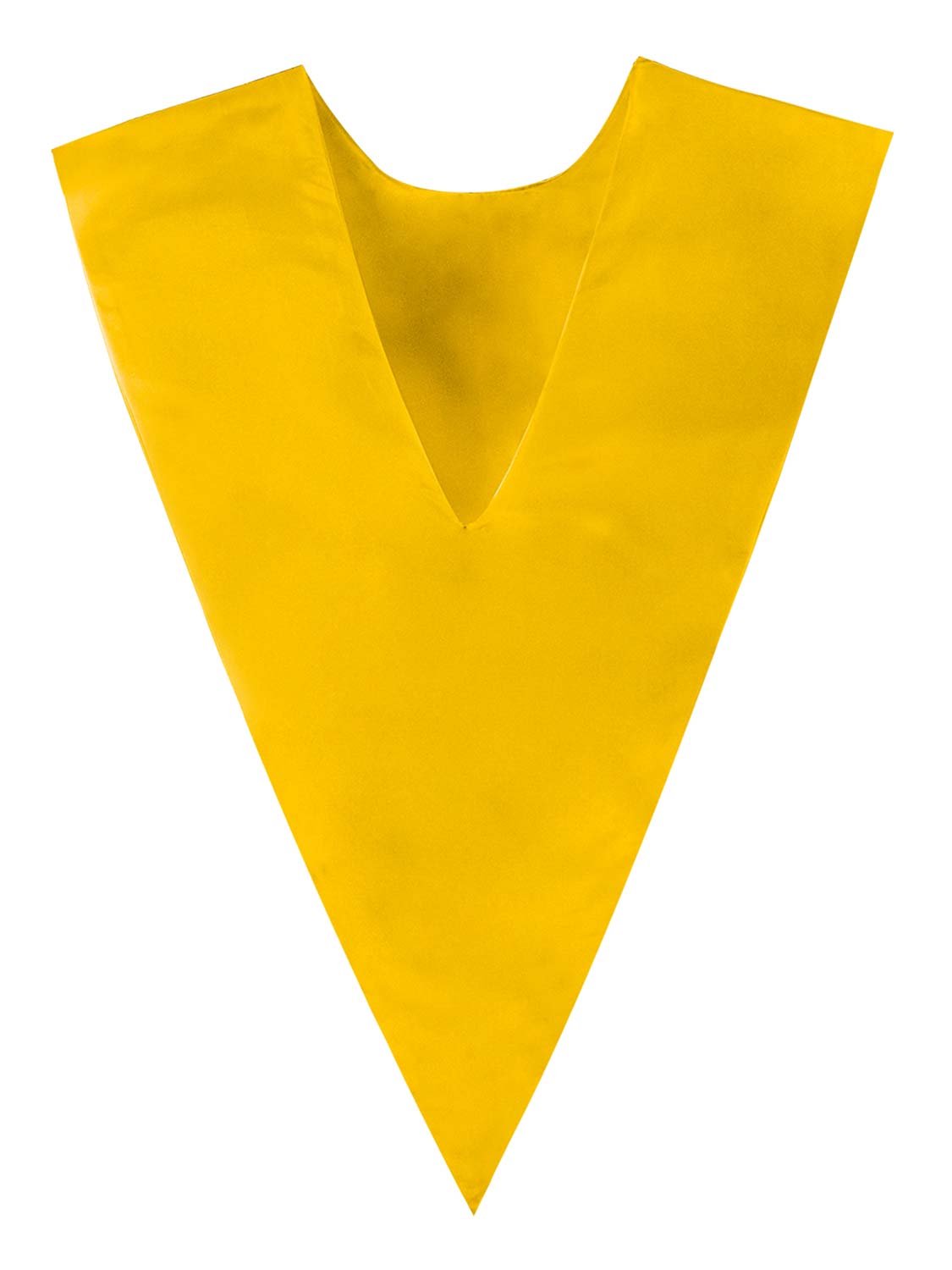 Unisex V Shape Satin Choir Stole Embroidered with Cross for Adults