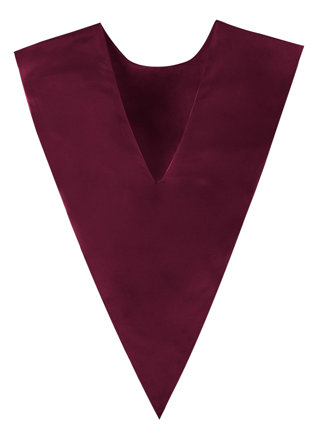 Unisex V Shape Satin Choir Stole Embroidered with Cross for Adults