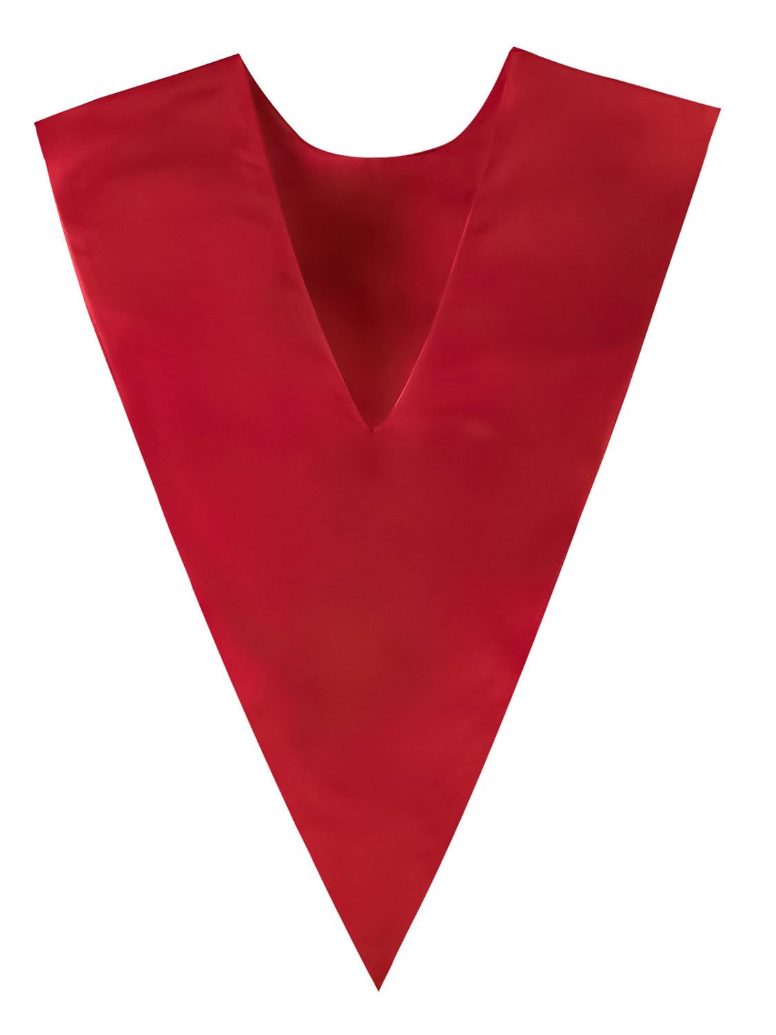 Unisex V Shape Satin Choir Stole Embroidered with Cross for Adults