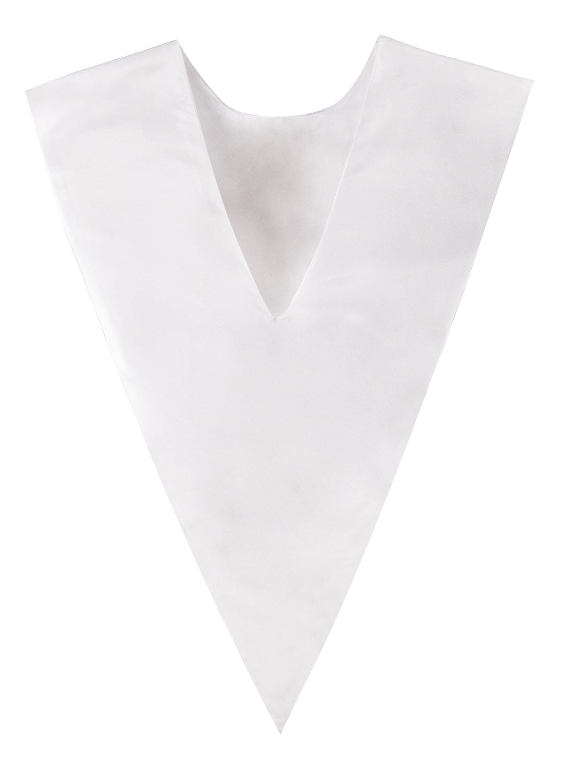 Unisex V Shape Satin Choir Stole Embroidered with Cross for Adults