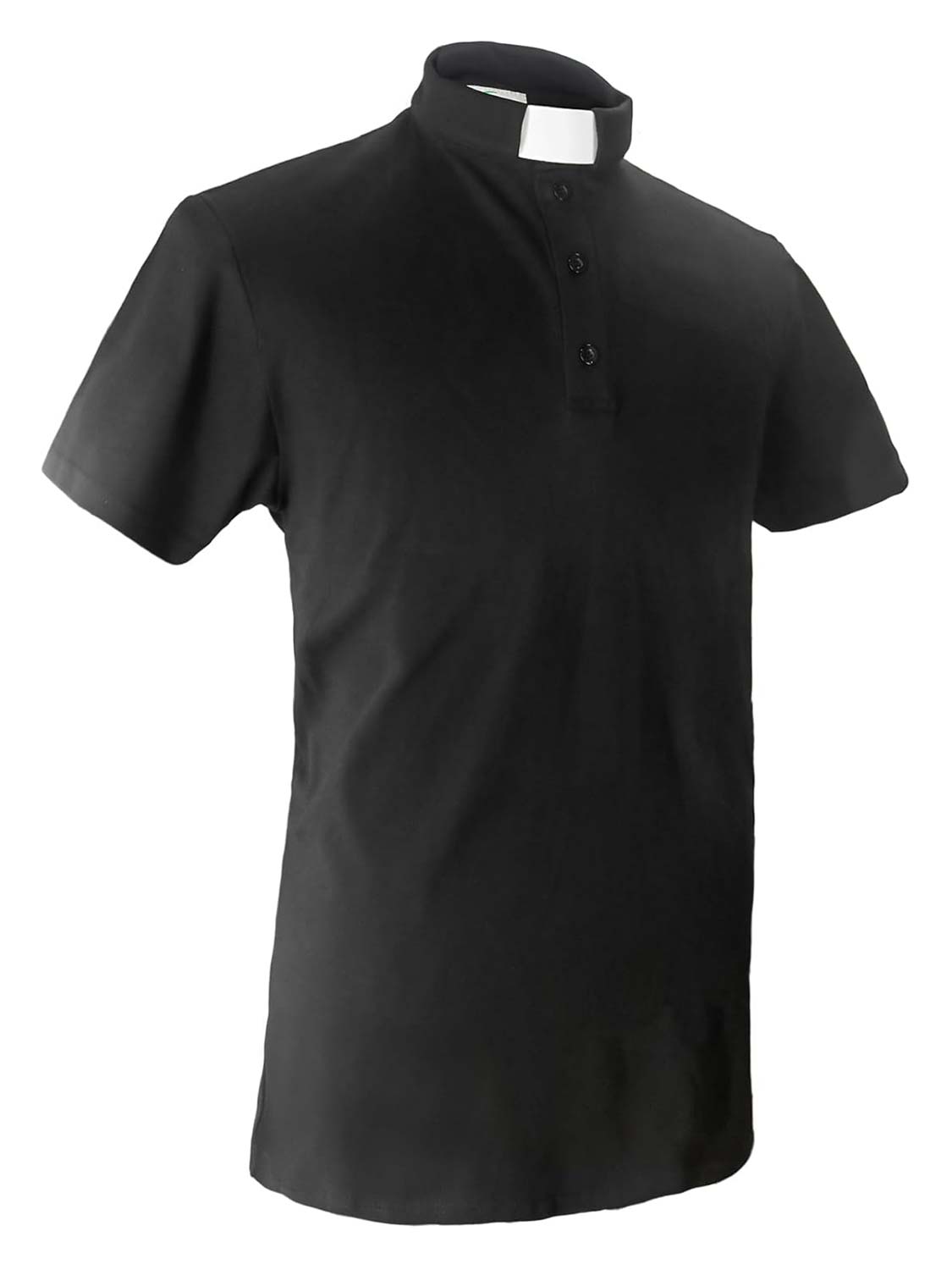 Men's Long Sleeve Tab Collar Clergy Polo Shirt