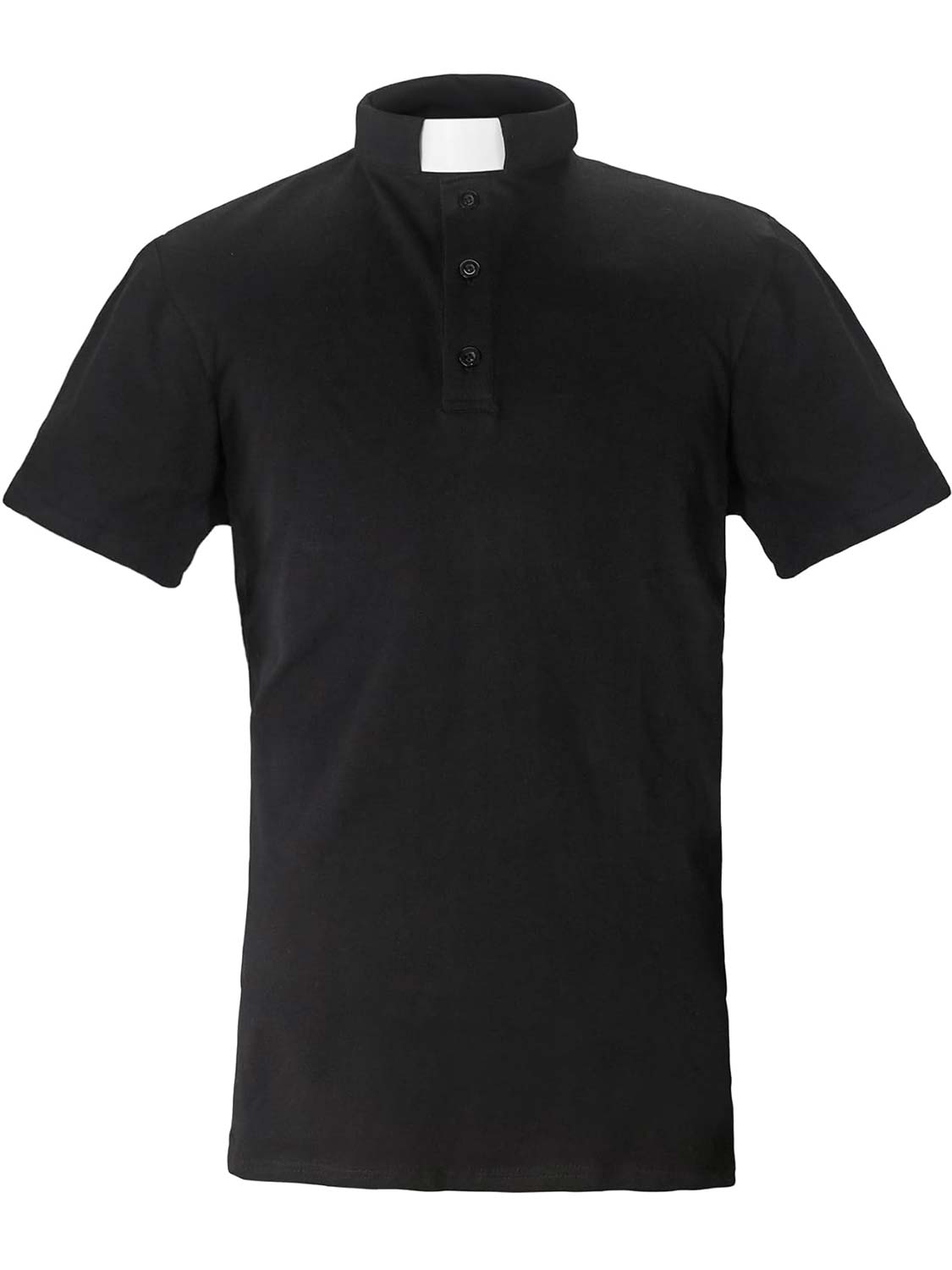 Men's Long Sleeve Tab Collar Clergy Polo Shirt