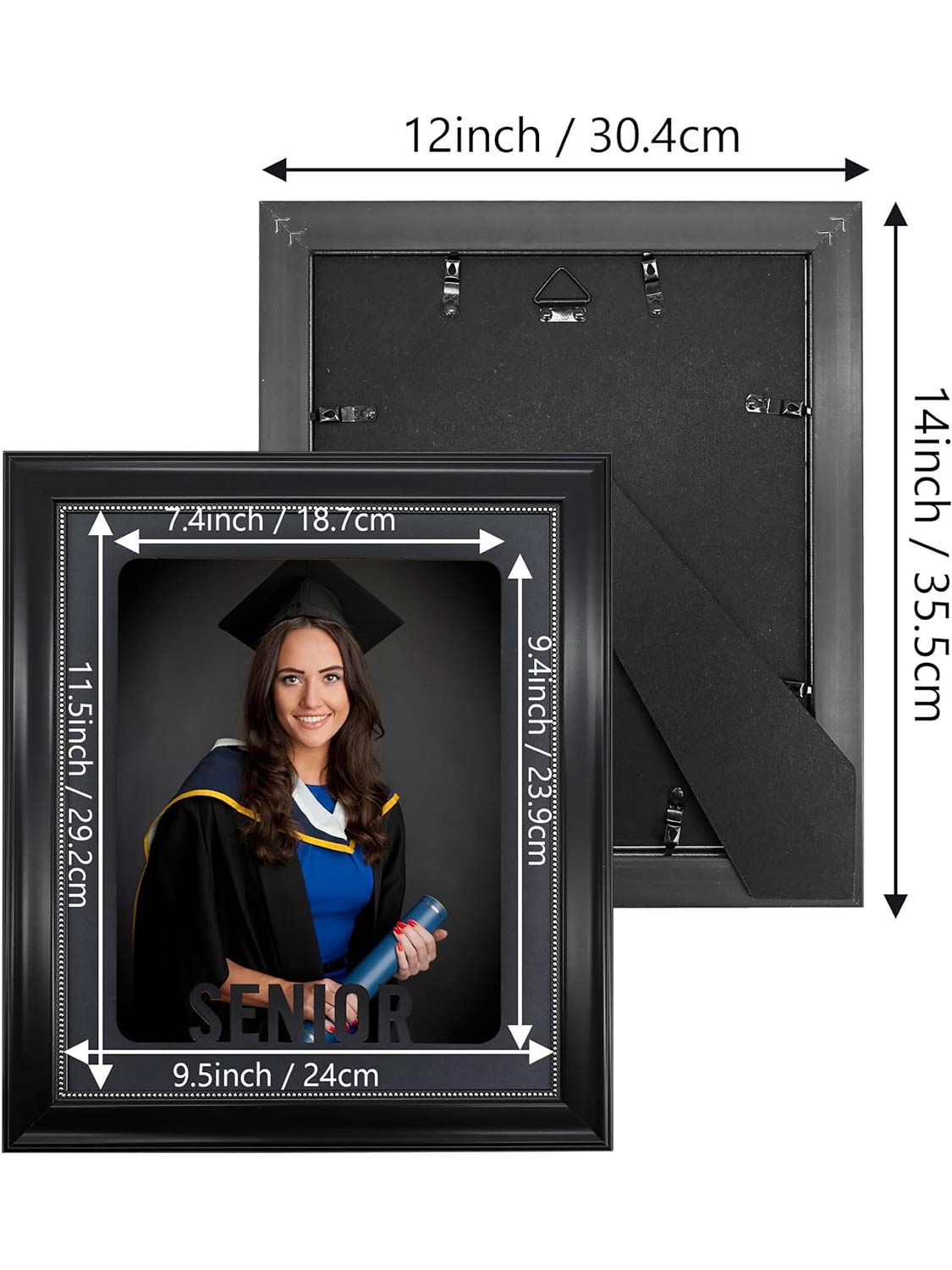 Graduation Recycled Polystyrene Picture Frame for 8x10 Picture - 2 Styles available
