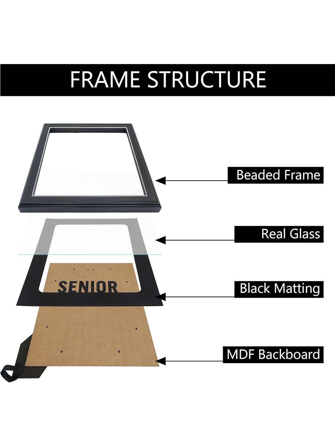 Graduation Recycled Polystyrene Picture Frame for 8x10 Picture - 2 Styles available