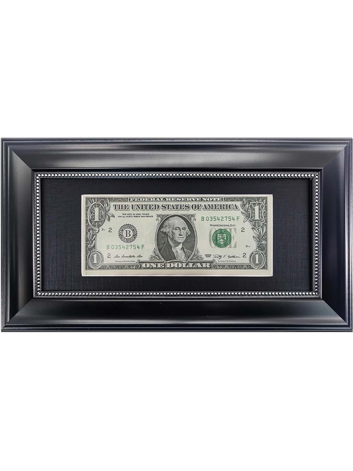 4*9 Dollar Bill Frame with Black Mat or Display Picture without Mat - 4 Styles Available