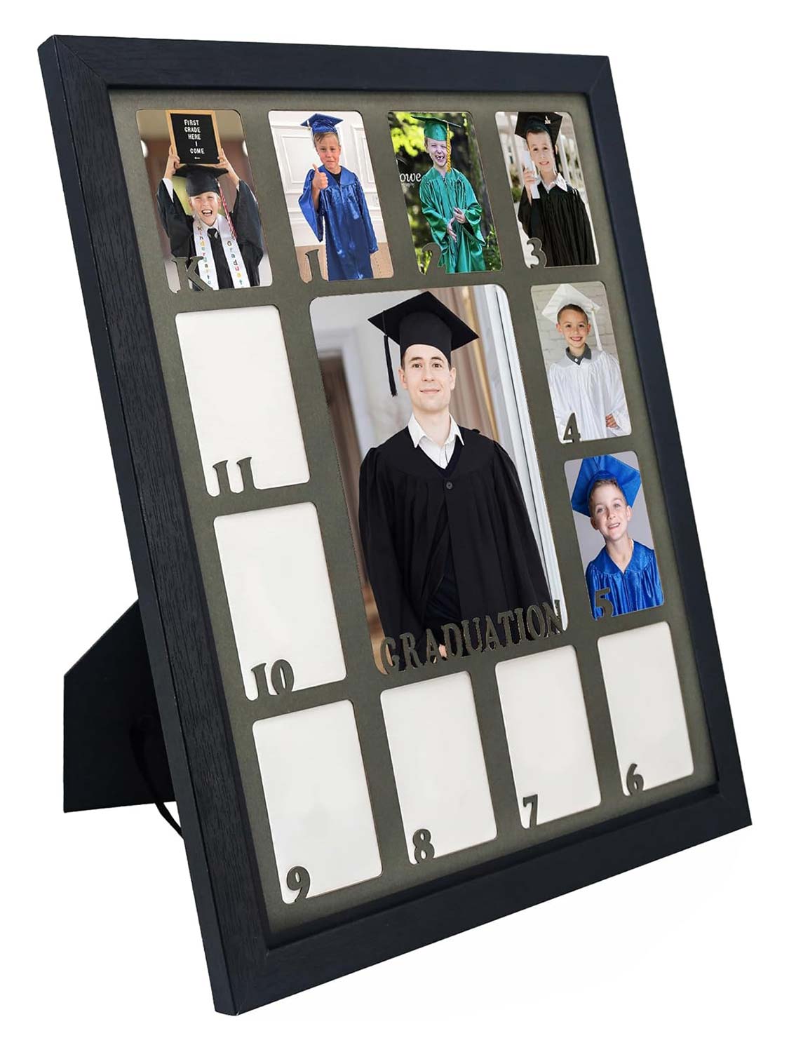Black School Picture Frame for Pre-K to 12 Graduation Photo - Various Colors & Sizes Available