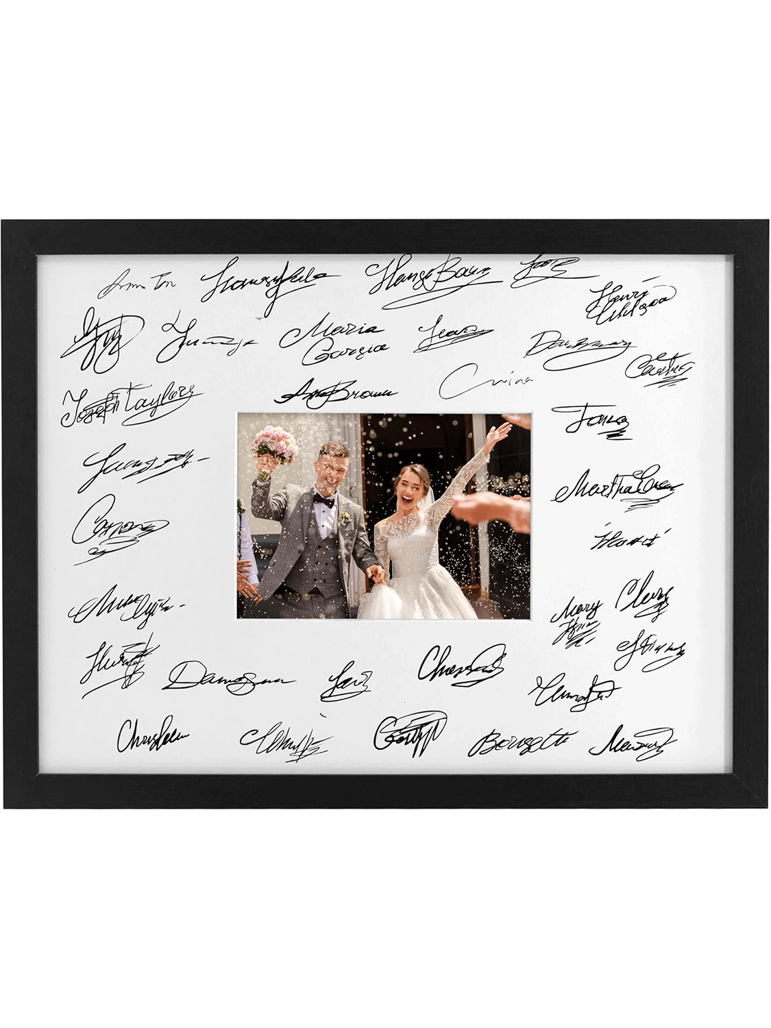 Signature Picture Frame with White Mat - Various Colors & Sizes Available
