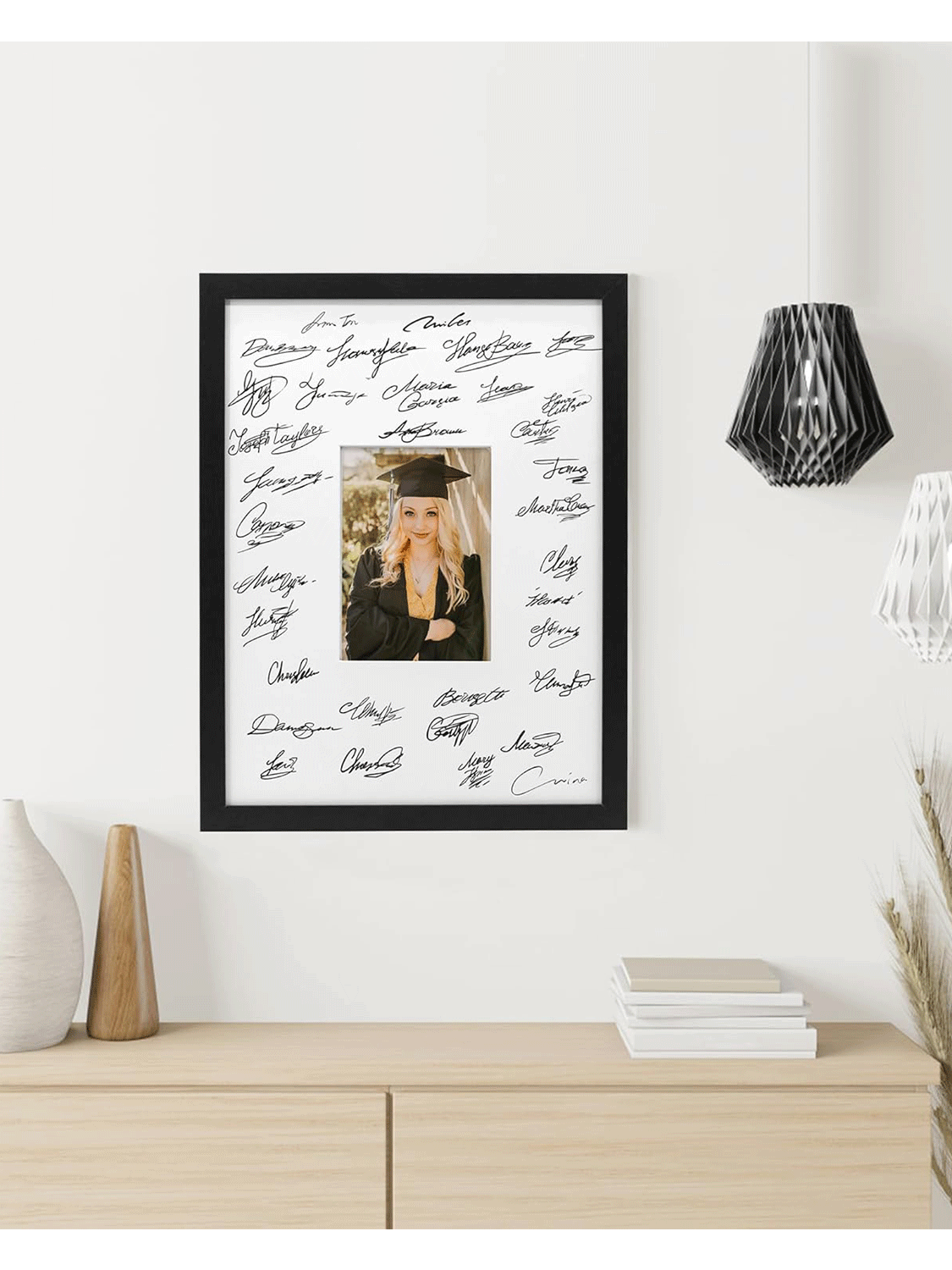 Signature Picture Frame with White Mat - Various Colors & Sizes Available
