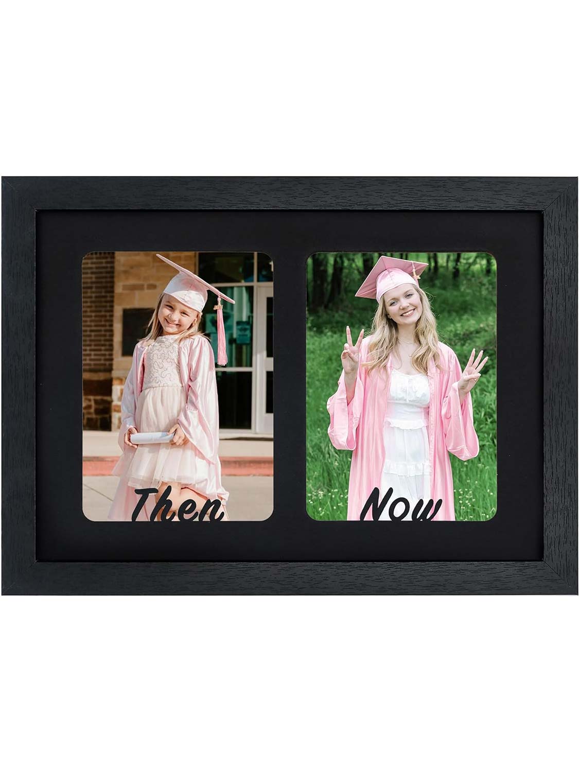 Double 5x7 Then and Now Picture Frame - 2 Styles Available