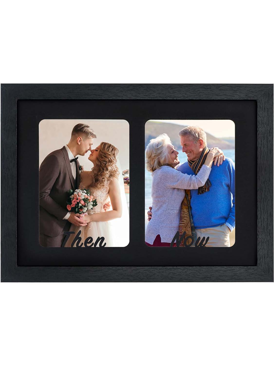 Double 5x7 Then and Now Picture Frame - 2 Styles Available