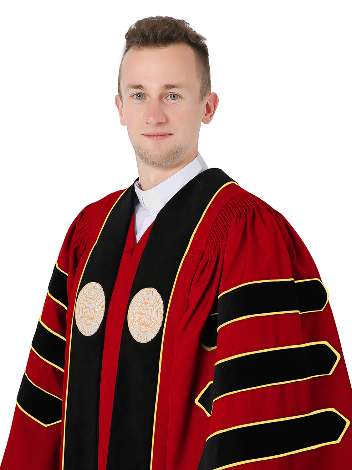 Custom Doctoral Gown - Optional Colors & Embroidery Available