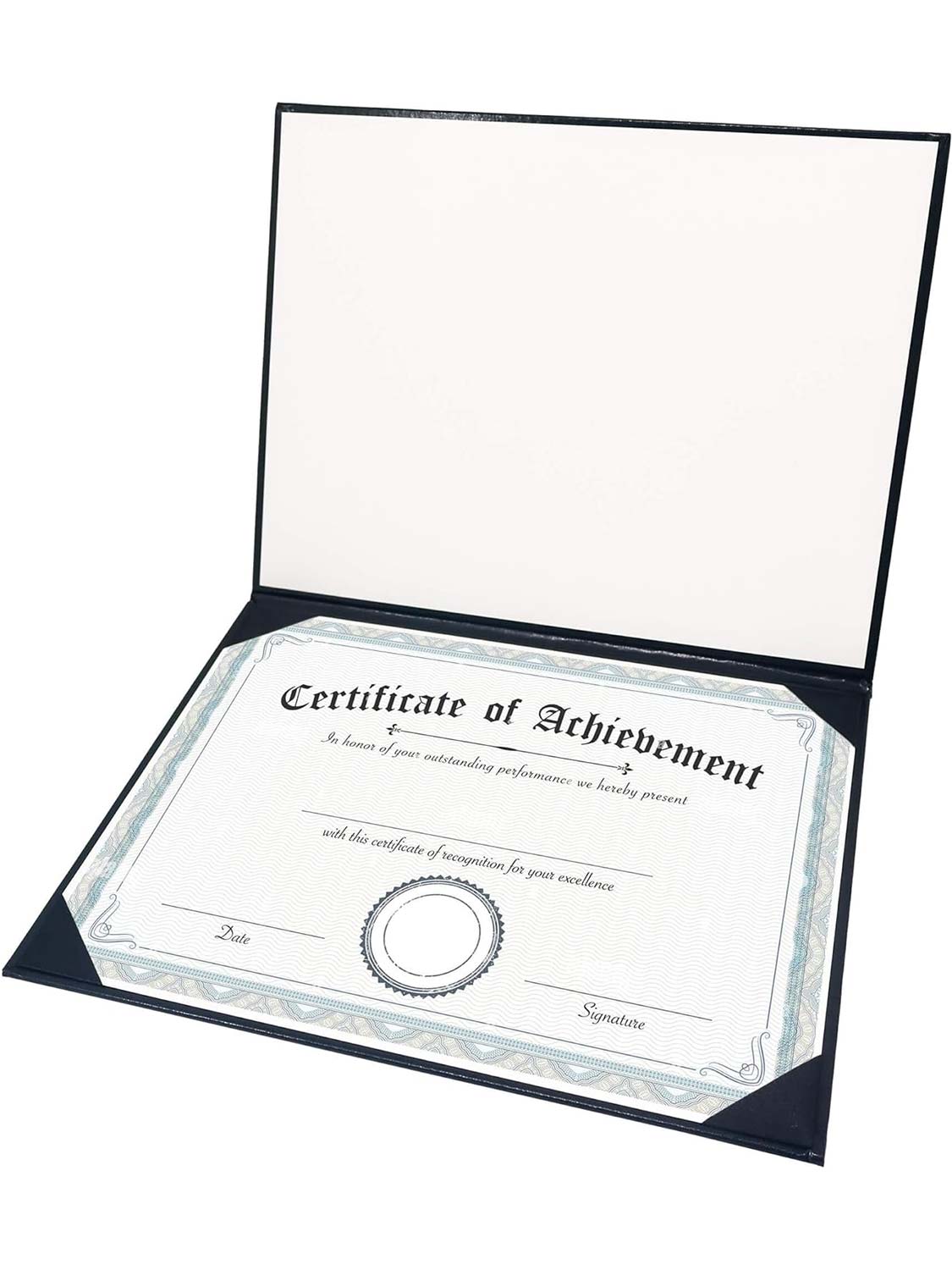 Padded Awards Certificates Cover Protector 8.5 x 11 for Students Teachers Employees - 4 Styles Available