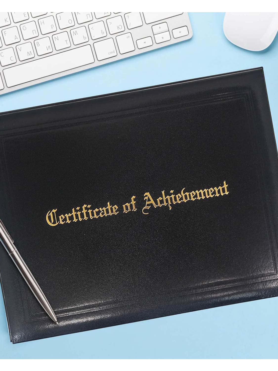Padded Awards Certificates Cover Protector 8.5 x 11 for Students Teachers Employees - 4 Styles Available