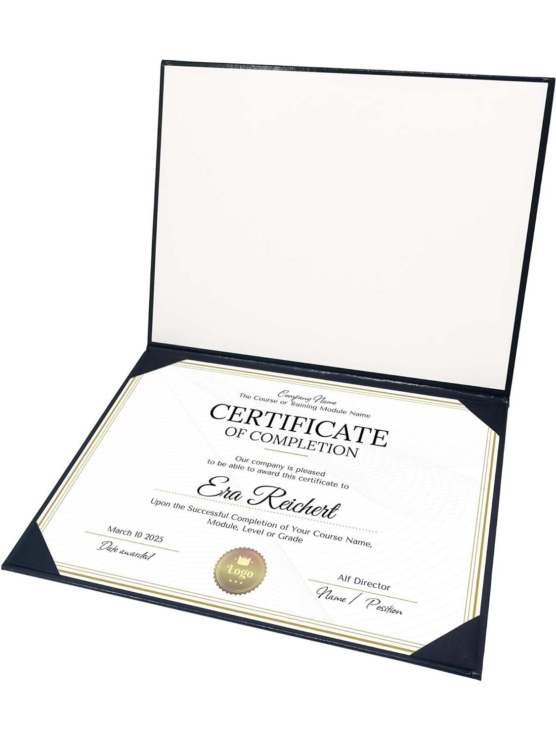 Padded Awards Certificates Cover Protector 8.5 x 11 for Students Teachers Employees - 4 Styles Available