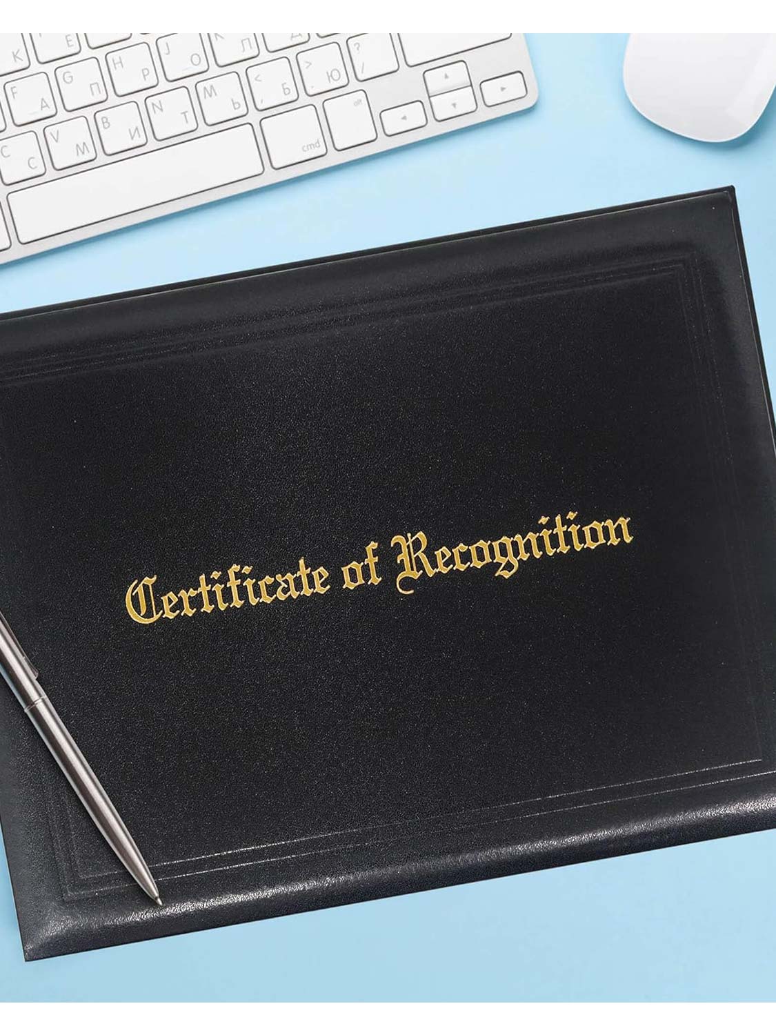 Padded Awards Certificates Cover Protector 8.5 x 11 for Students Teachers Employees - 4 Styles Available