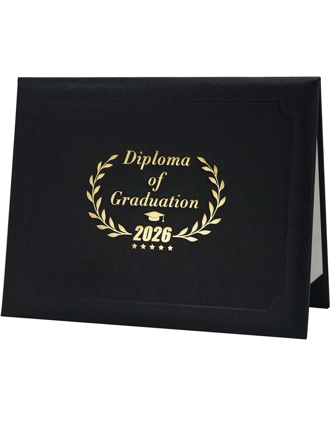 Class of 2026 Genuine Lychee Faux Leather Diploma Cover 8.5x11 - 2 Colors Available