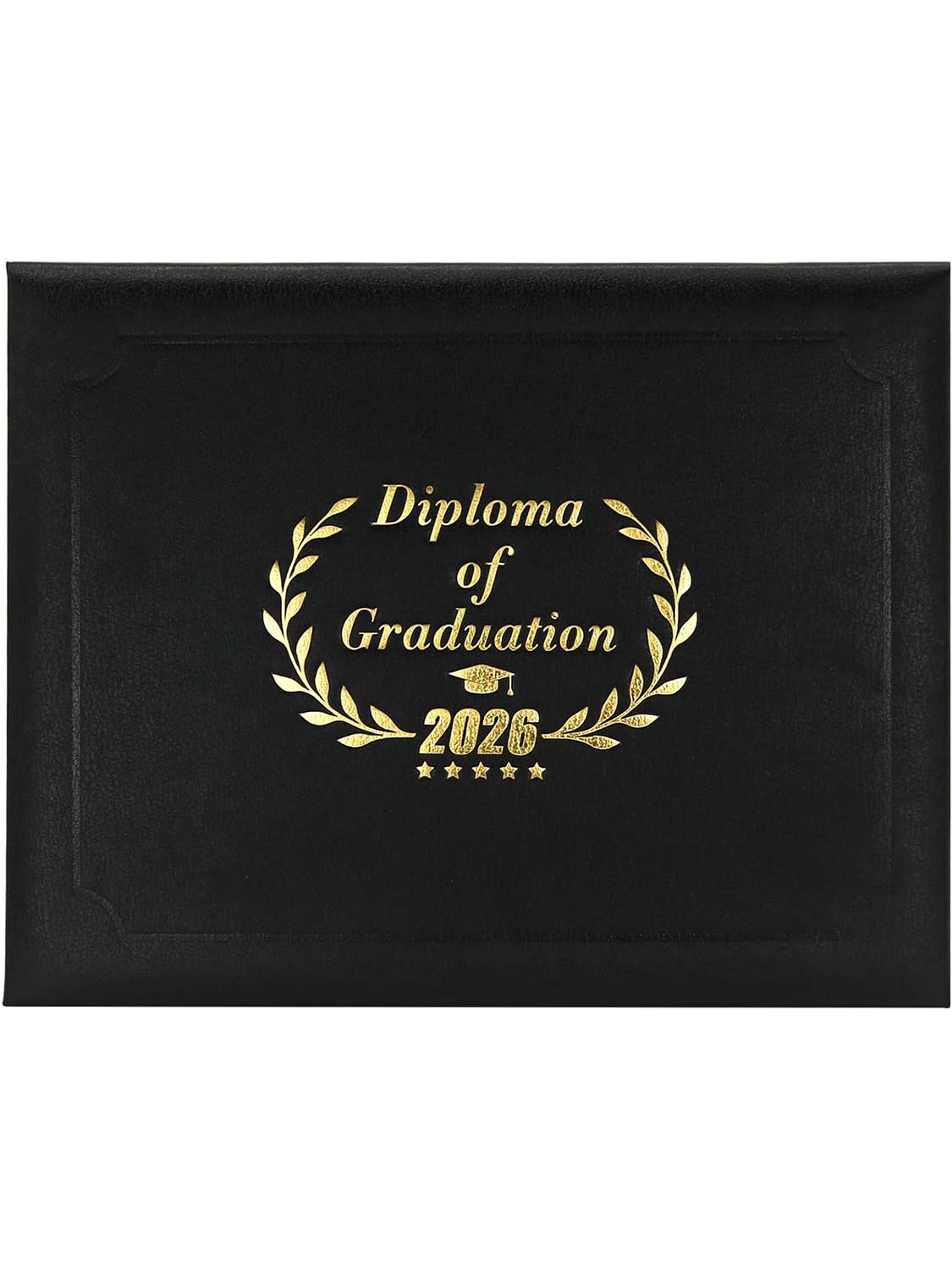 Class of 2026 Genuine Lychee Faux Leather Diploma Cover 8.5x11 - 2 Colors Available