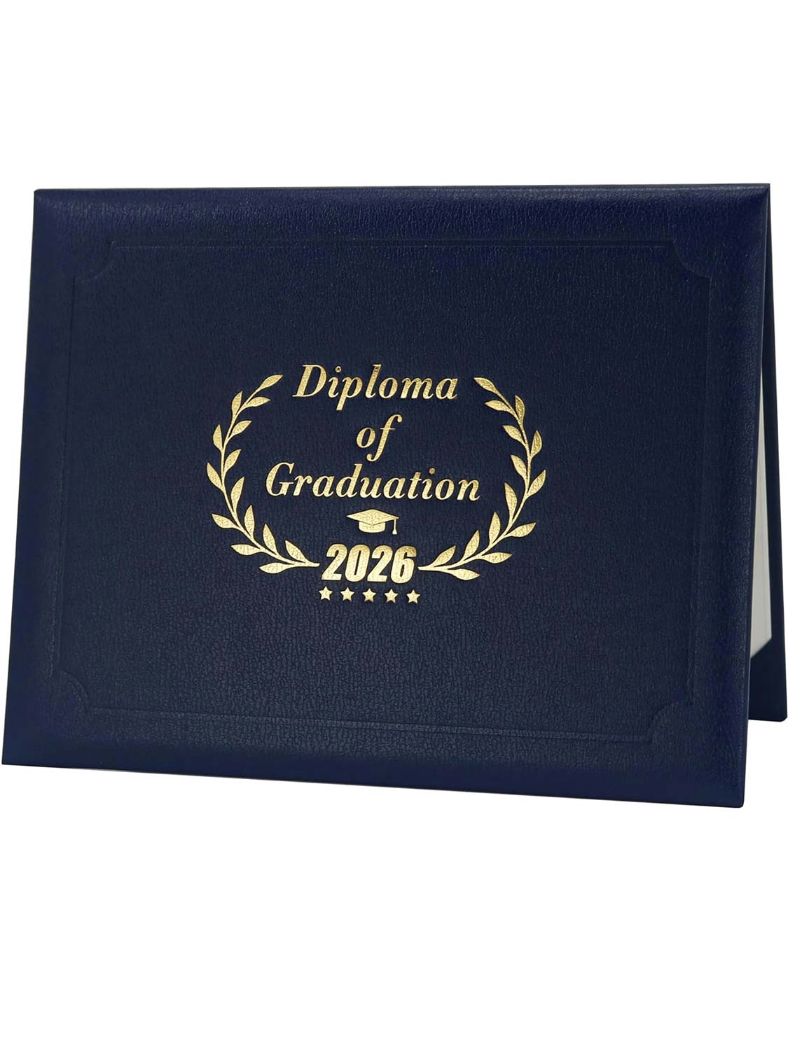 Class of 2026 Genuine Lychee Faux Leather Diploma Cover 8.5x11 - 2 Colors Available