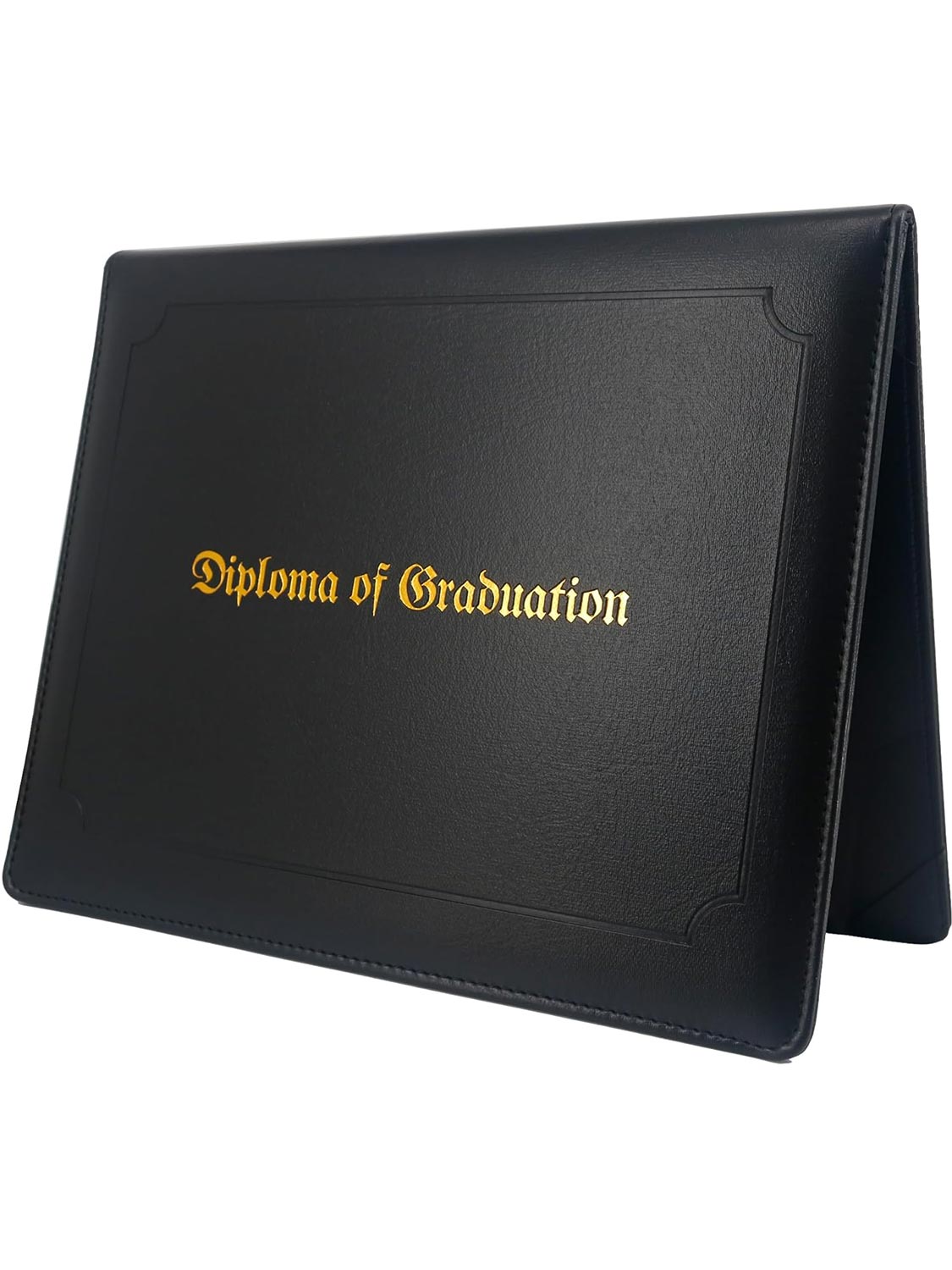 Imprinted Black PU Leather Diploma Cover 8.5 x 11