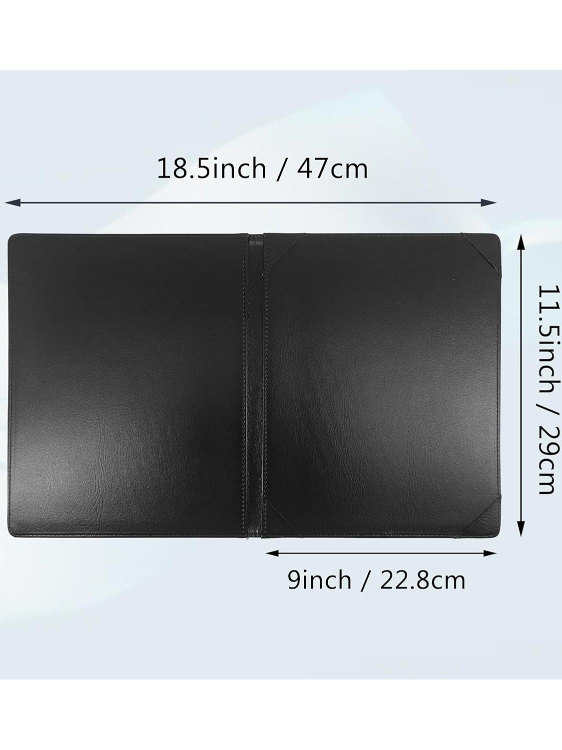 Imprinted Black PU Leather Diploma Cover 8.5 x 11