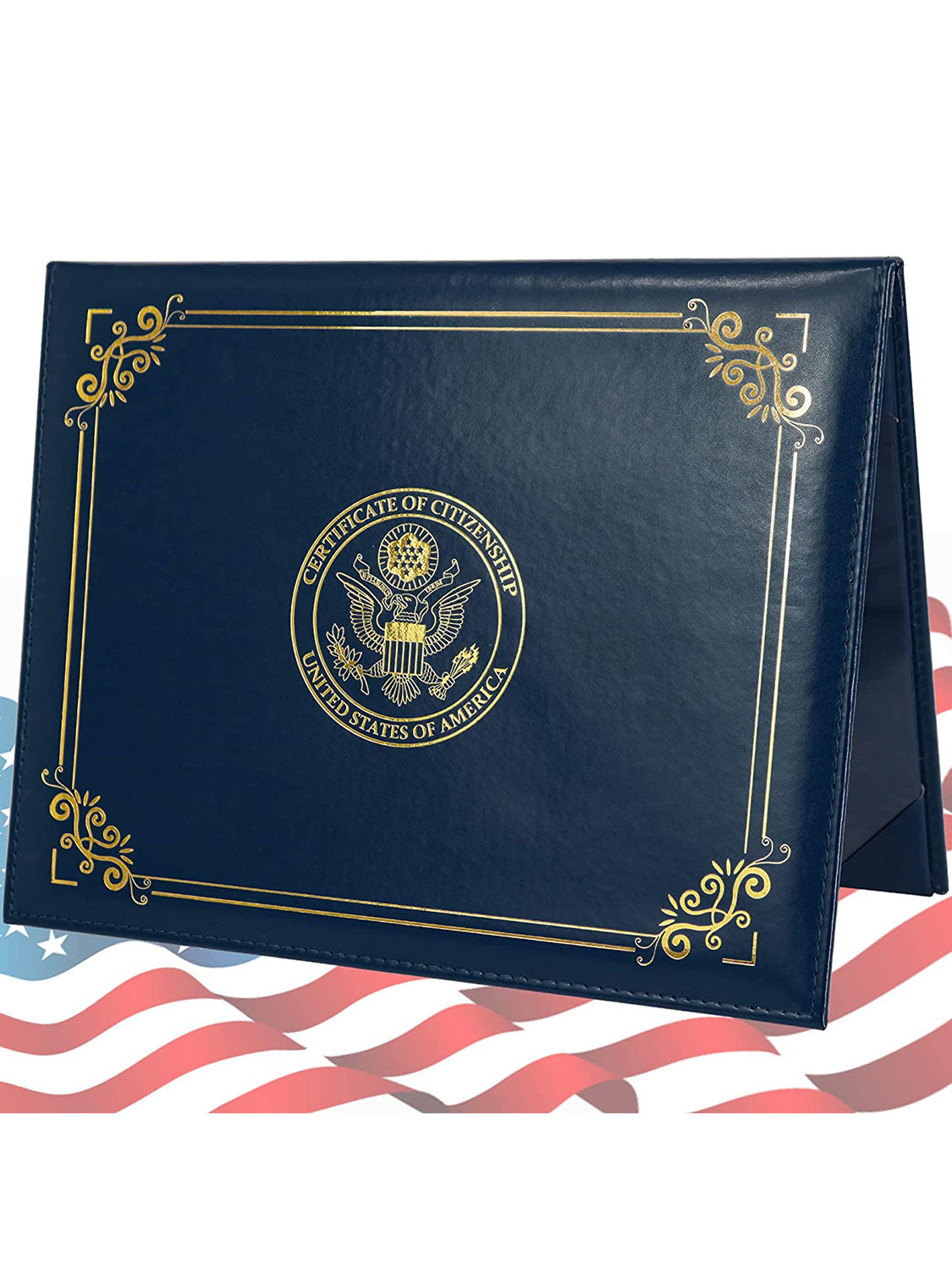 US Citizenship Certificate Holder Naturalization PU Leather Certificate Cover