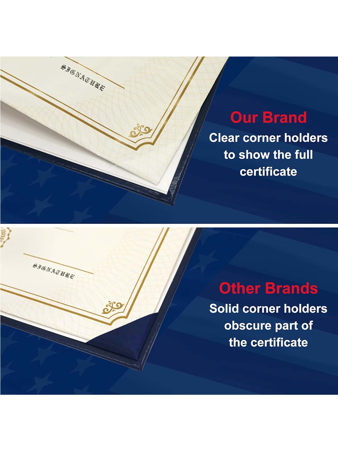 US Citizenship Certificate Holder Naturalization Smooth Leather Certificate Cover