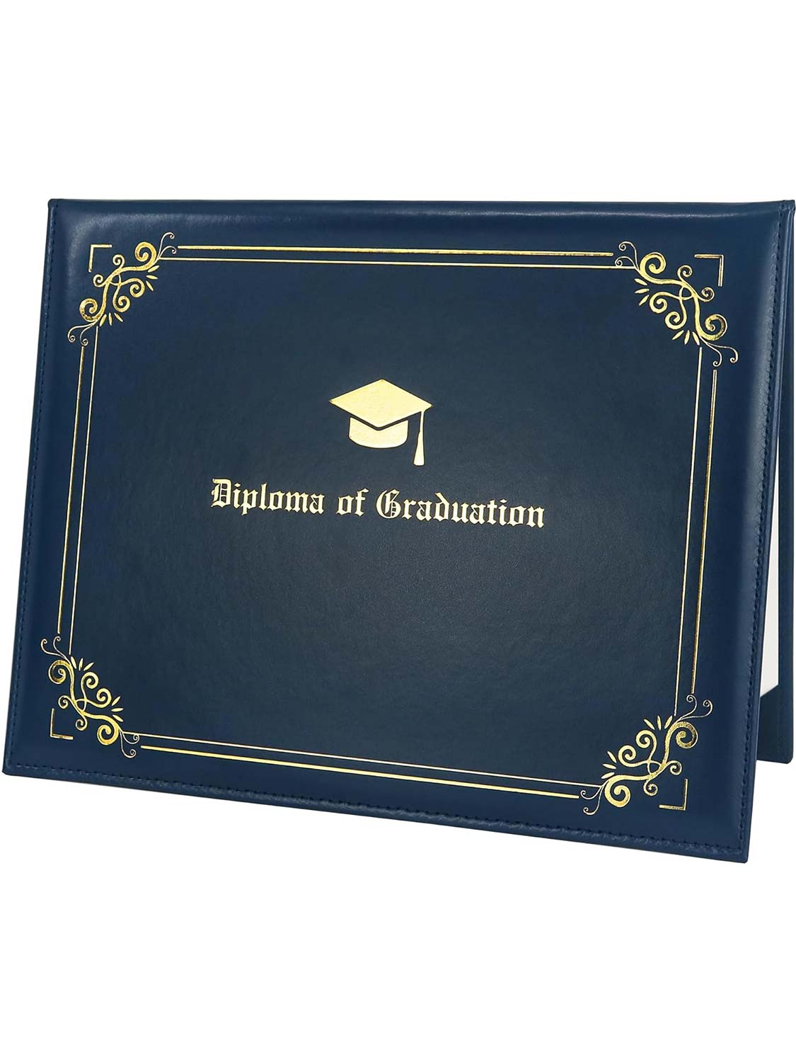 Imprinted Leatherette Padded Diploma Cover 8.5 x 11 - 2 Colors Available