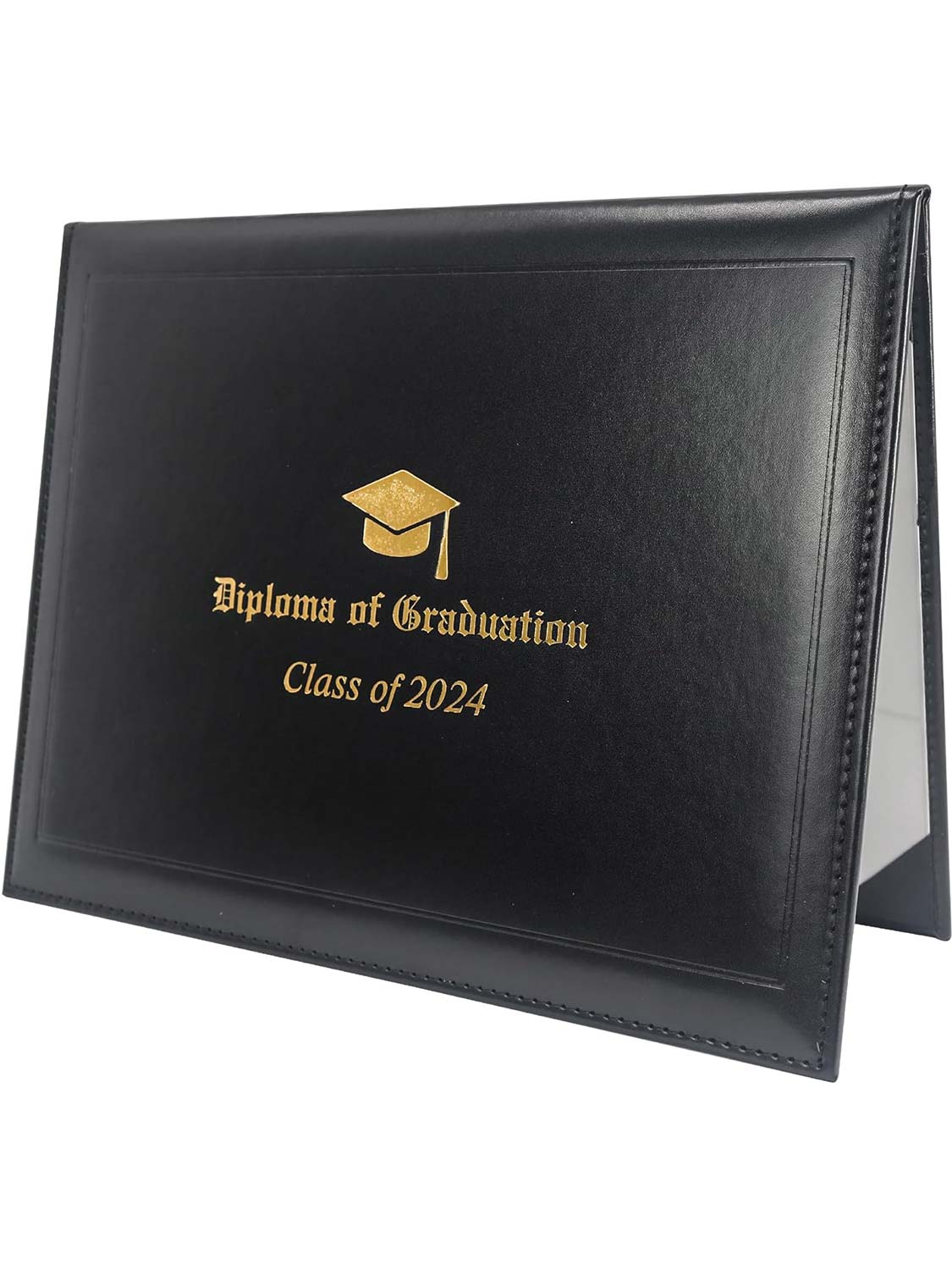 Imprinted Class of 2024 Leatherette Padded Diploma Cover 8.5 x 11 - 2 Colors Available