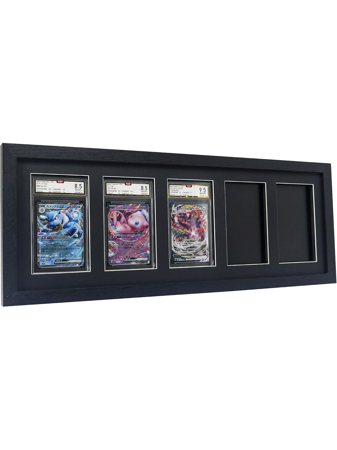 Wall Mount Baseball Trading Card Display Case fit for PSA Graded Basketball Football Cards - 4 Styles Available