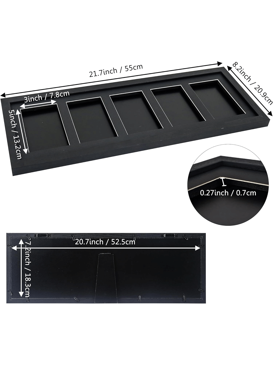 Wall Mount Baseball Trading Card Display Case fit for PSA Graded Basketball Football Cards - 4 Styles Available