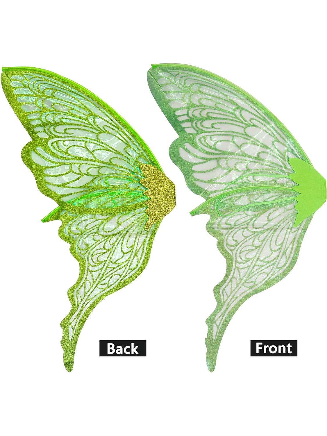 Sparkly Organza Butterfly Fairy Wings Set for Cosplay - 32*30