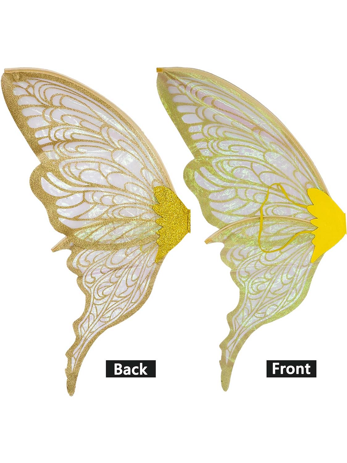 Sparkly Organza Butterfly Fairy Wings Set for Cosplay - 32*30