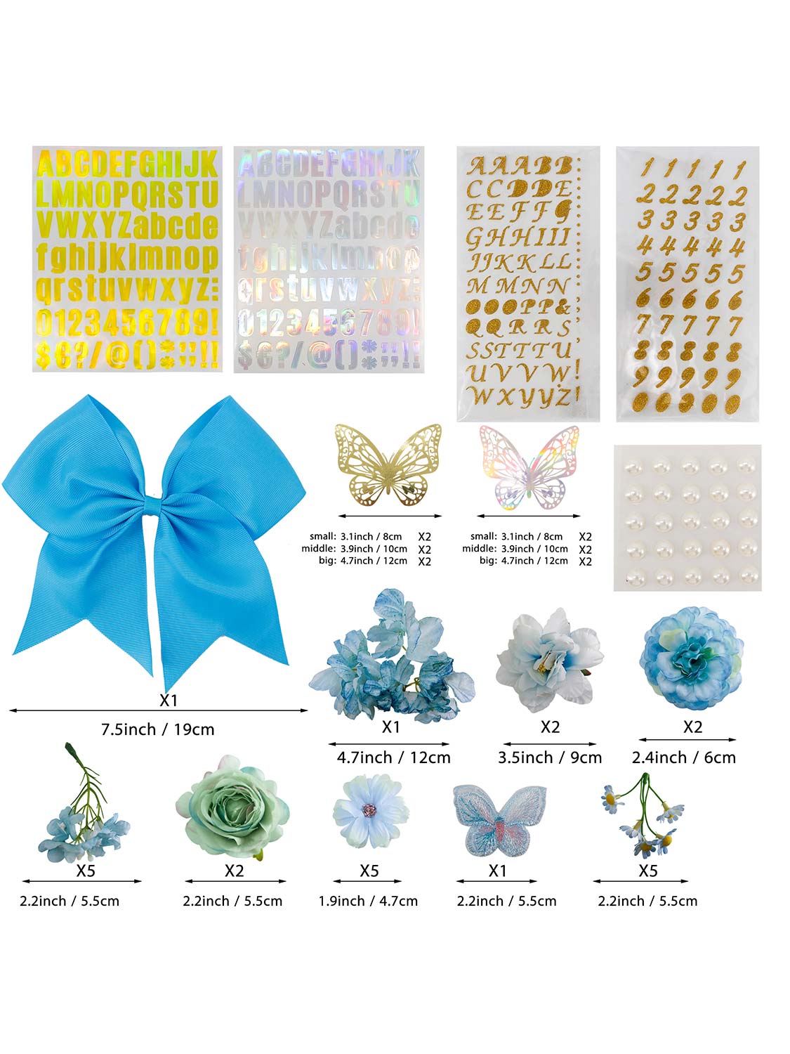 Graduation Cap Decoration Kit DIY Craft - 3 Colors Available