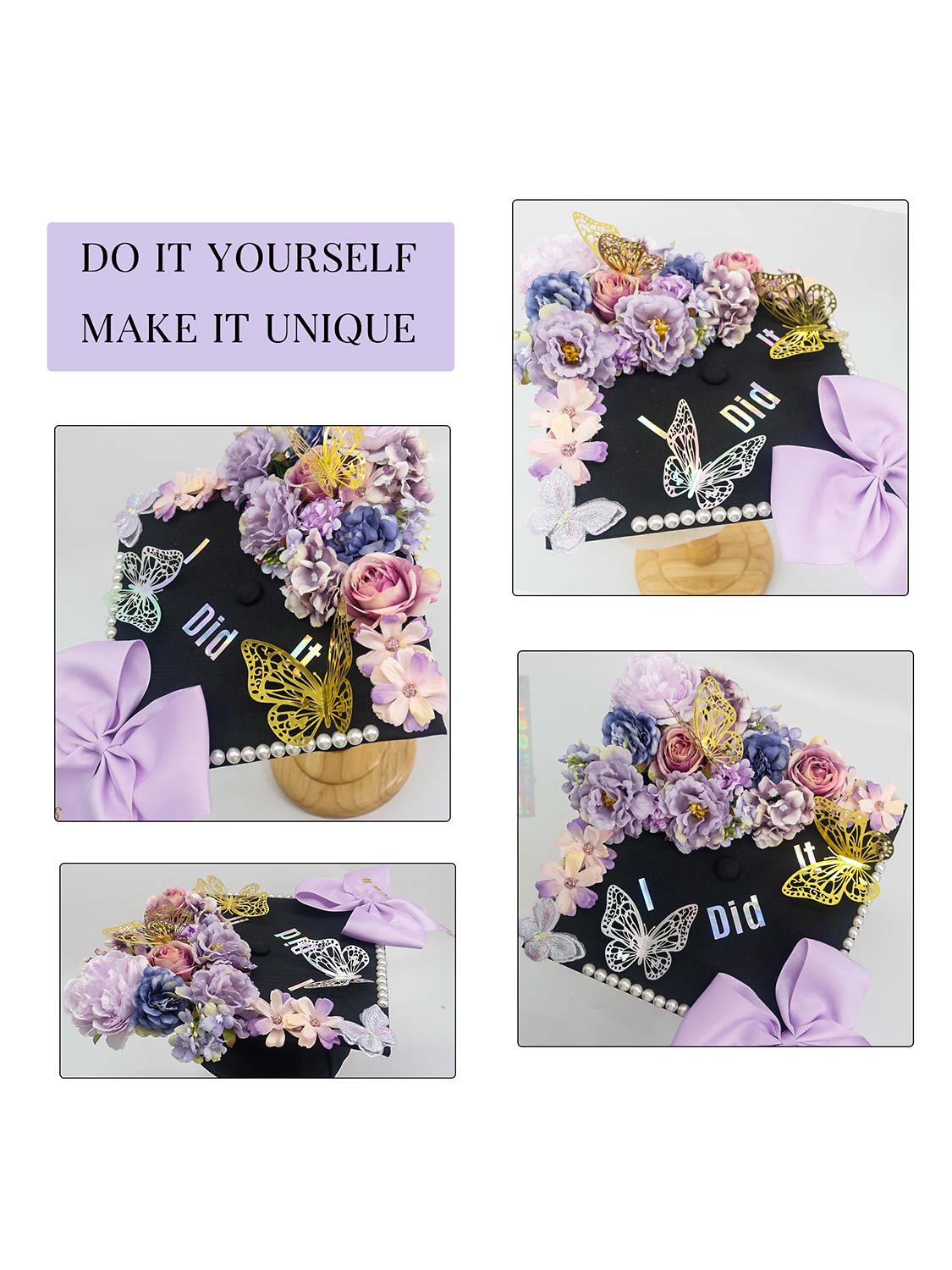 Graduation Cap Decoration Kit DIY Craft - 3 Colors Available