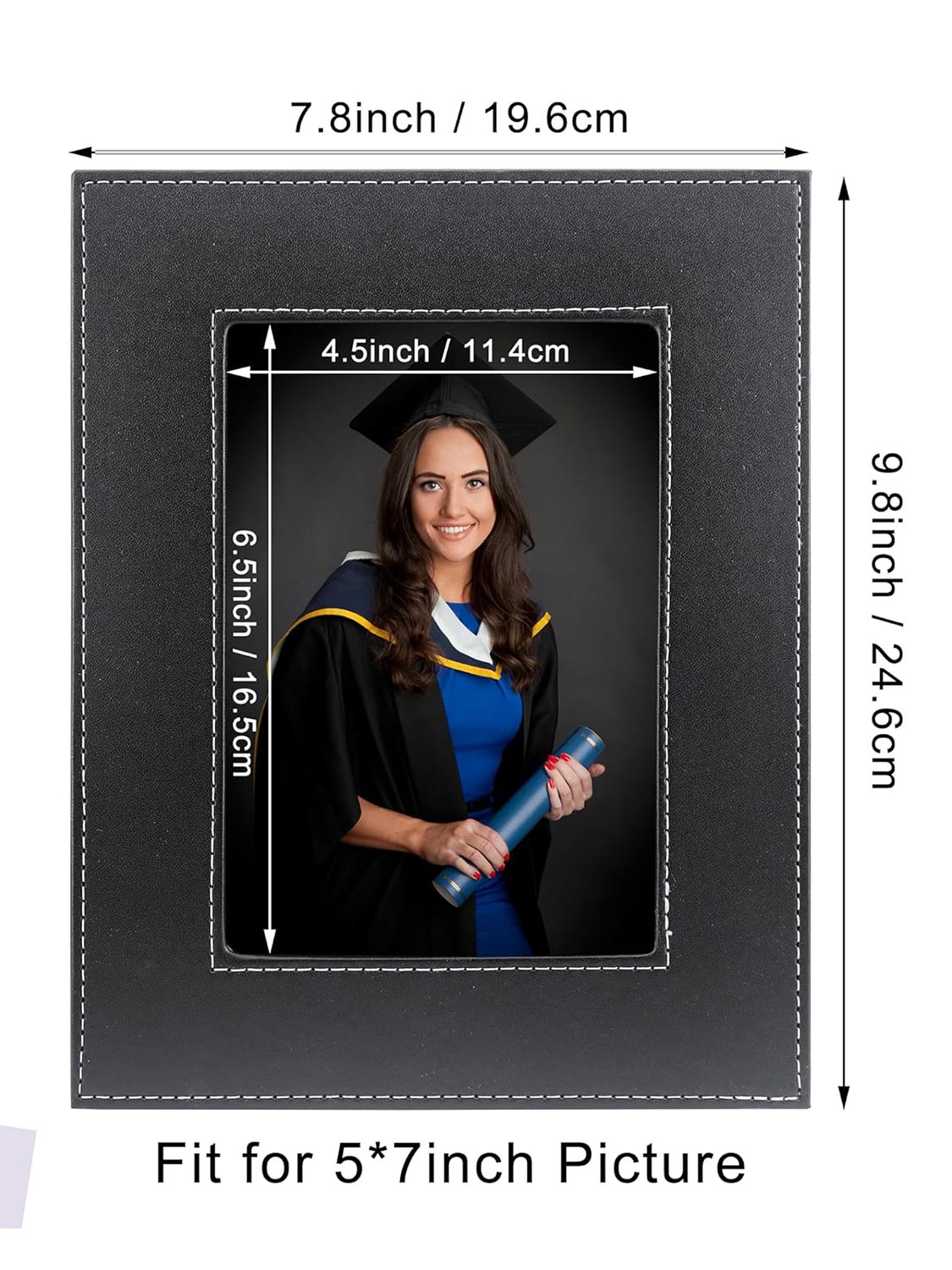 Graduation PU 5 x 7 Picture Photo Frame Gifts - 3 Styles Available