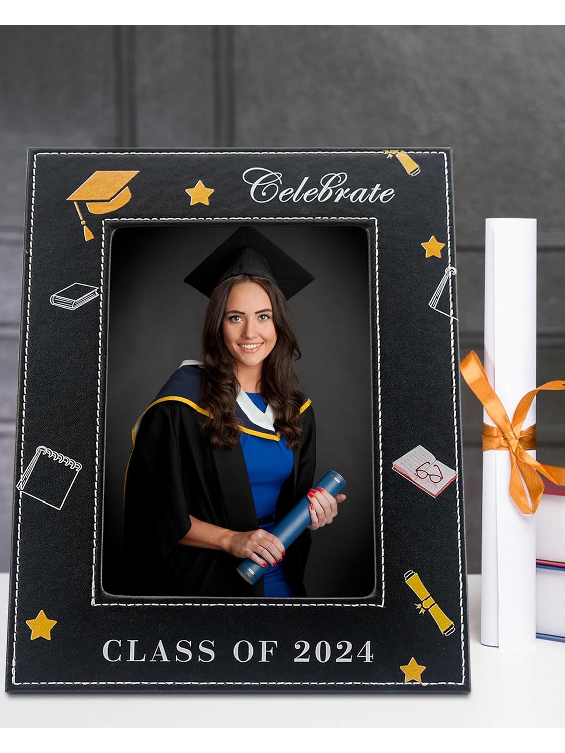 Graduation PU 5 x 7 Picture Photo Frame Gifts - 3 Styles Available