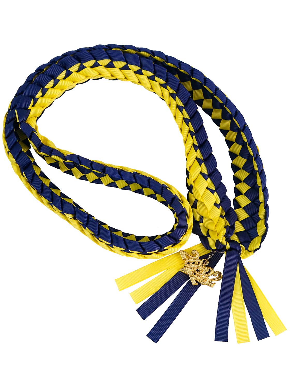 Graduation Braided 2023 Year Charm Ribbon Leis