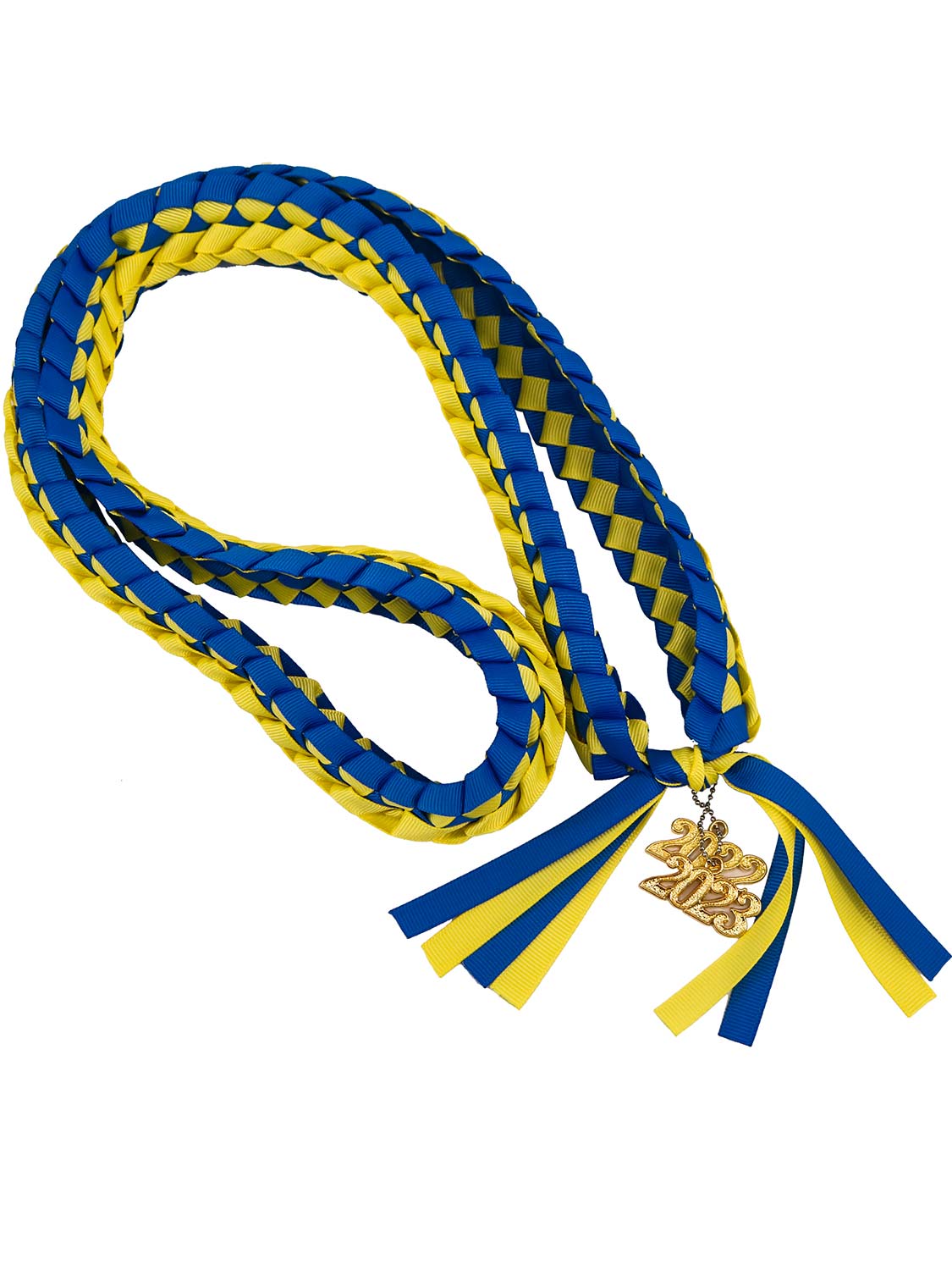 Graduation Braided 2023 Year Charm Ribbon Leis