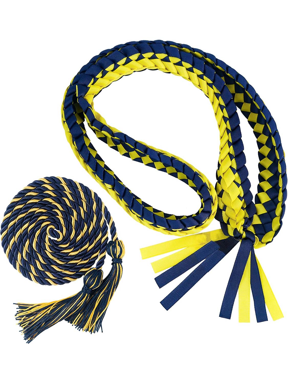 Graduation Braided 2023/2024 Year Charm Ribbon Leis and Cord Pack