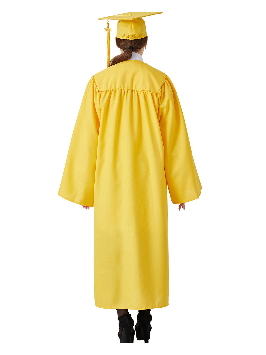 Matte High School Graduation Cap and Gown Set - 12 Colors Available