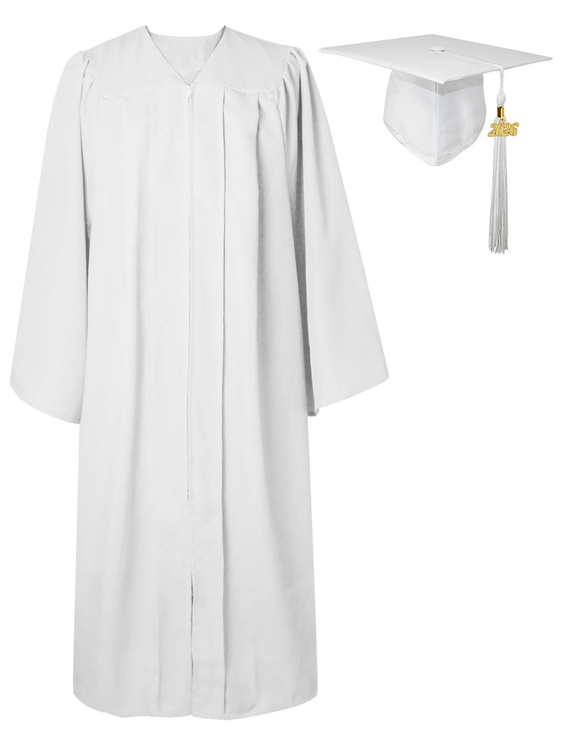 Matte High School Cap Gown and Diploma Cover Package - 12 Colors Available