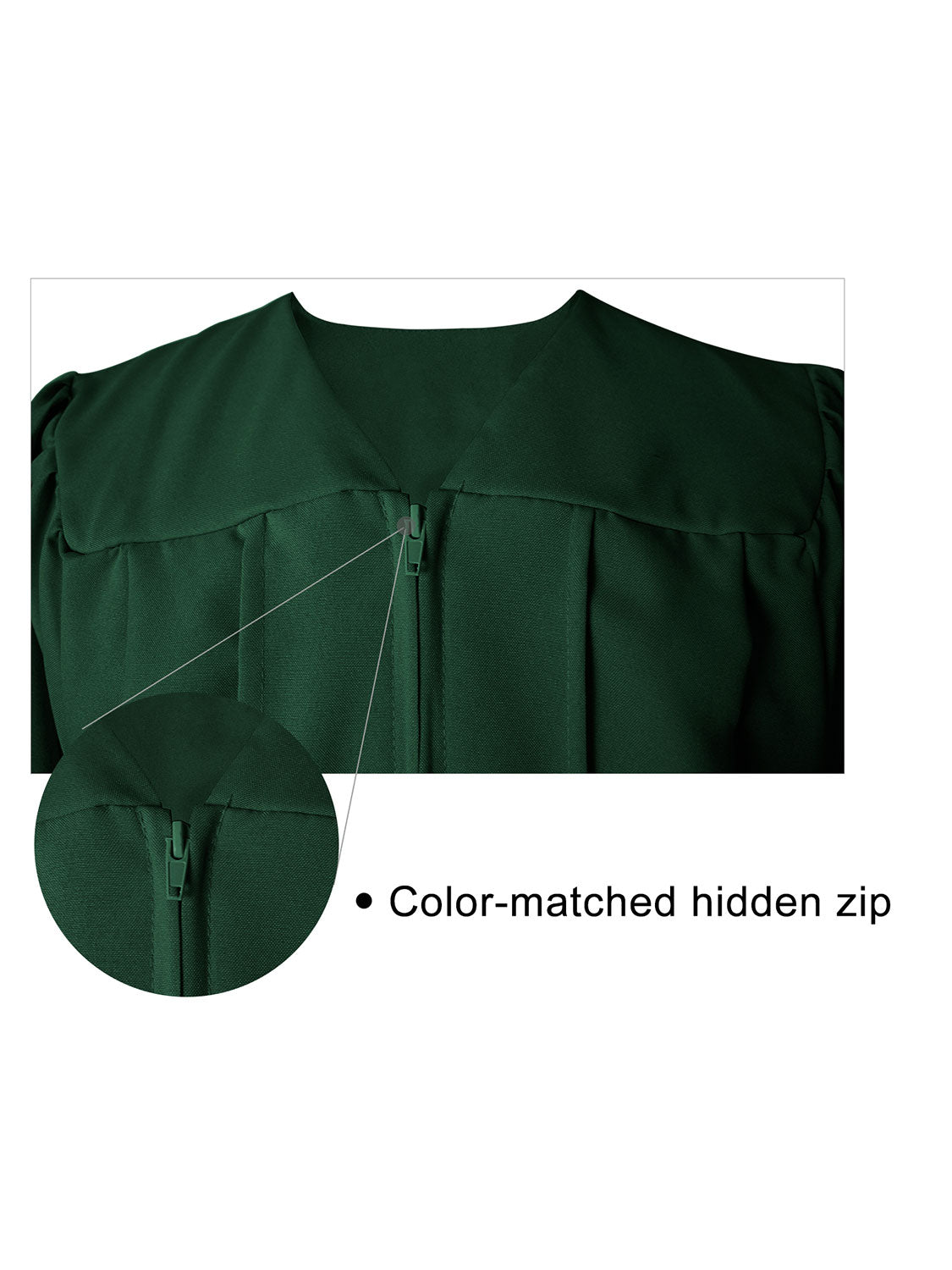 Unisex Matte Choir Robe for Church - 12 Colors Available