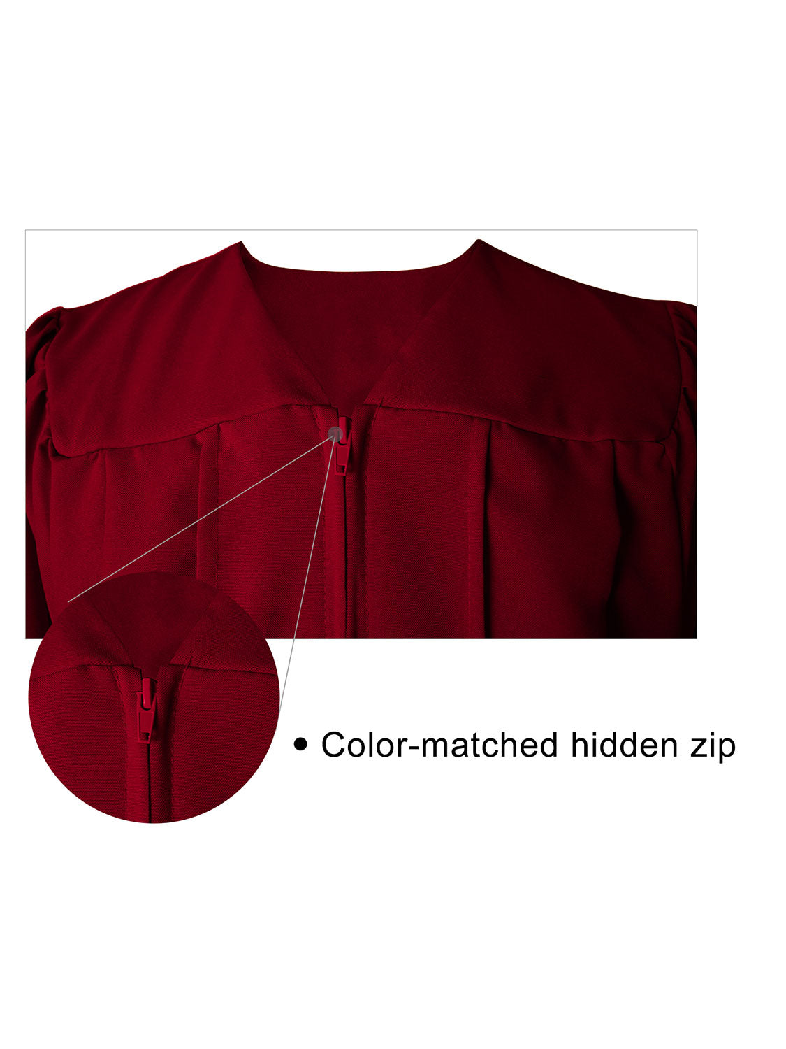 Matte High School Graduation Gown - 12 Colors Available