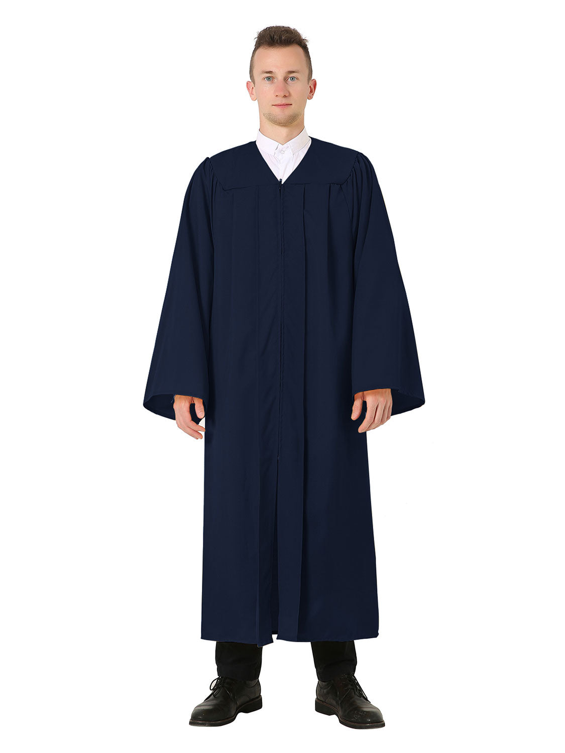 Unisex Matte Choir Robe for Church - 12 Colors Available