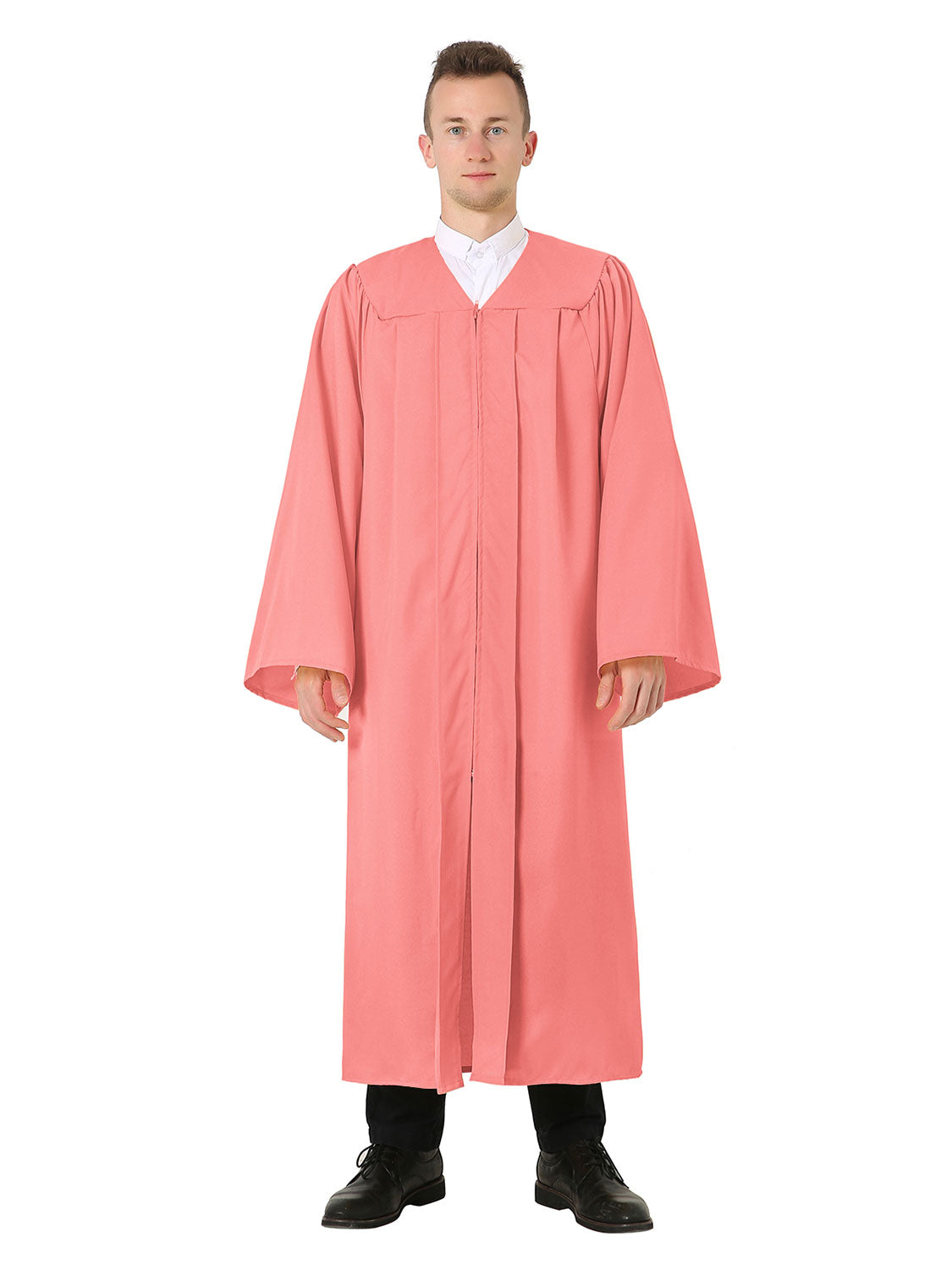 Unisex Matte Choir Robe for Church - 12 Colors Available