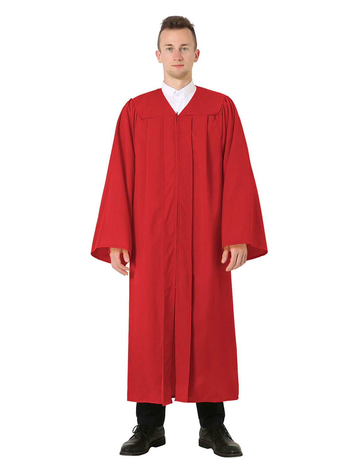 Unisex Matte Choir Robe for Church - 12 Colors Available